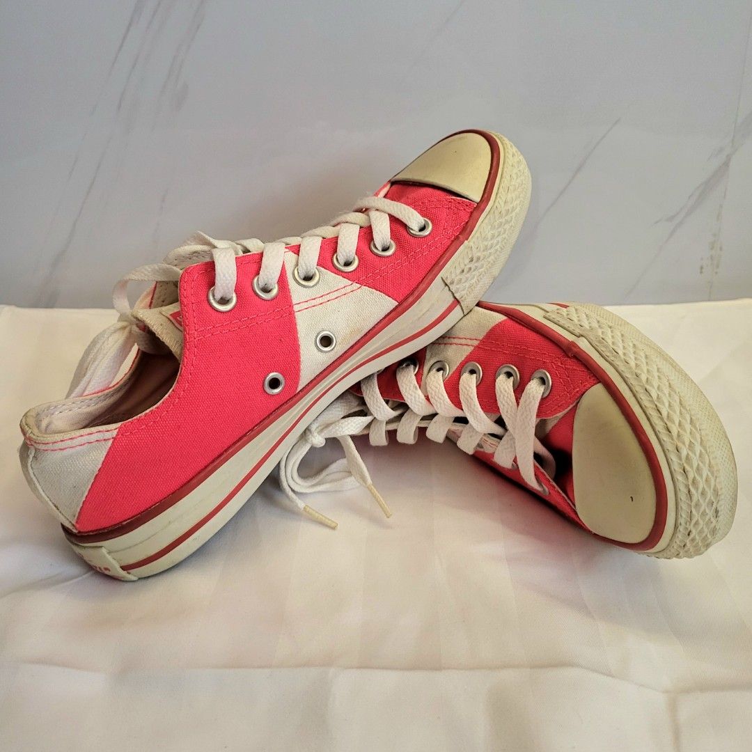 Converse All Star red pink sneaker shoes