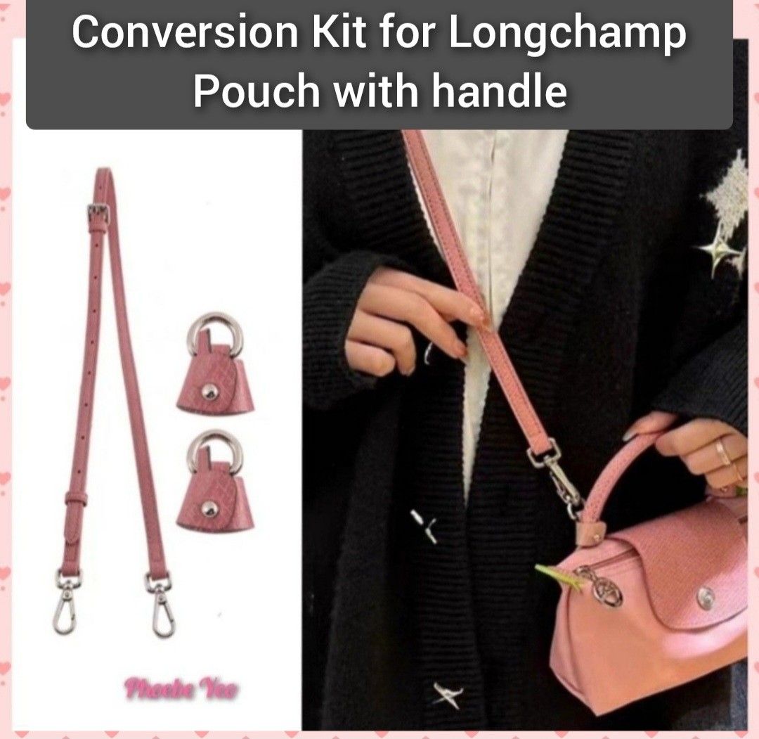 Adjustable Leather Straps DIY Conversion Kits for Longchamp Pouches and  Handbags | Shoulder Straps | Crossbody Straps