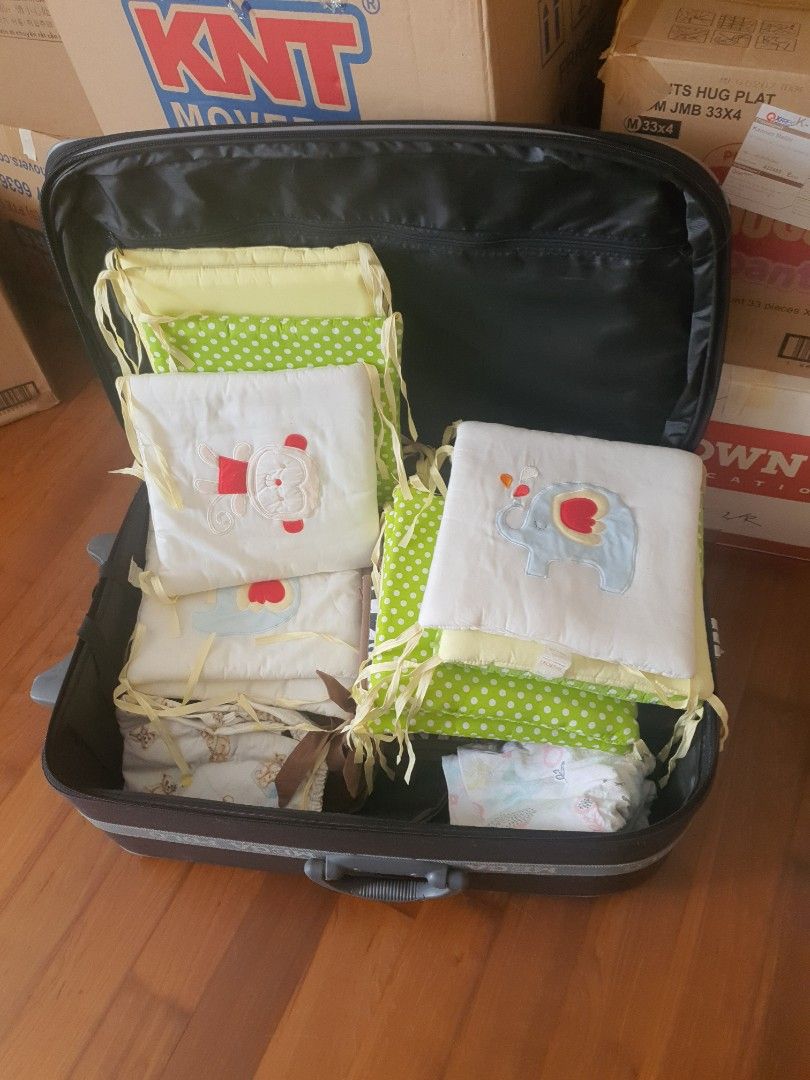 Cot bumpers 2 sets, Babies & Kids, Baby Nursery & Kids Furniture, Cots & Cribs on Carousell