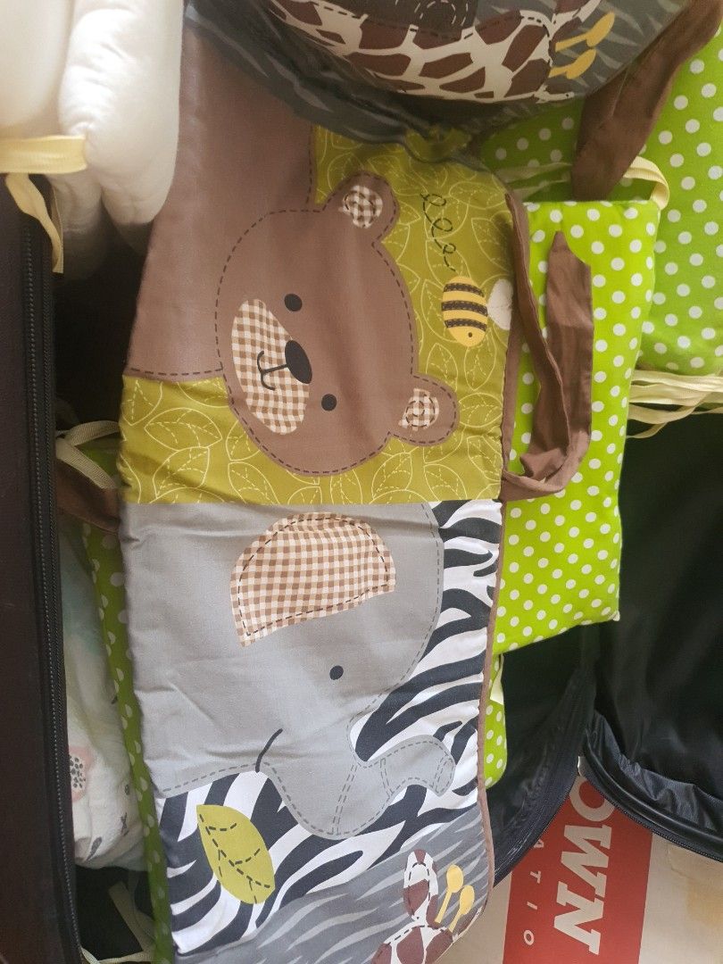 Cot bumpers 2 sets, Babies & Kids, Baby Nursery & Kids Furniture, Cots & Cribs on Carousell