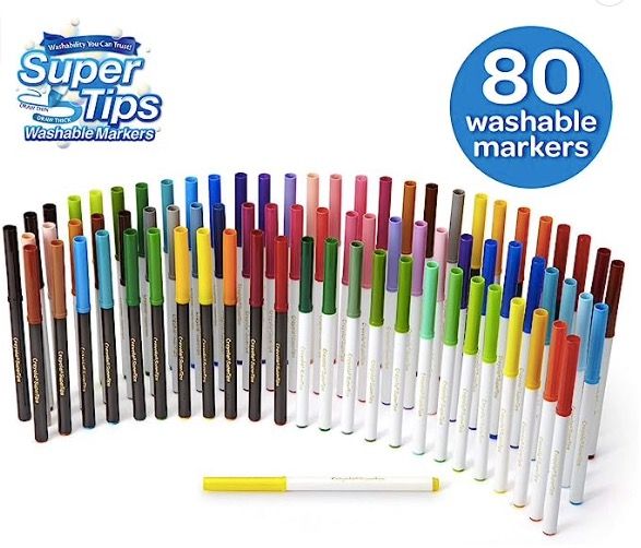 Crayola 100 Colors Super Tips Washable Markers, Hobbies & Toys, Stationery  & Craft, Craft Supplies & Tools on Carousell