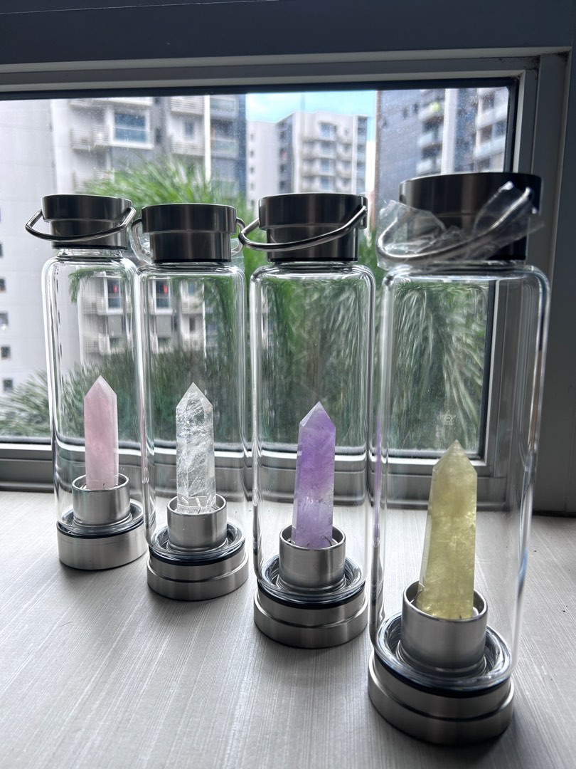 Crystal Elixir Energy Bottle, Women's Fashion, Jewelry & Organisers