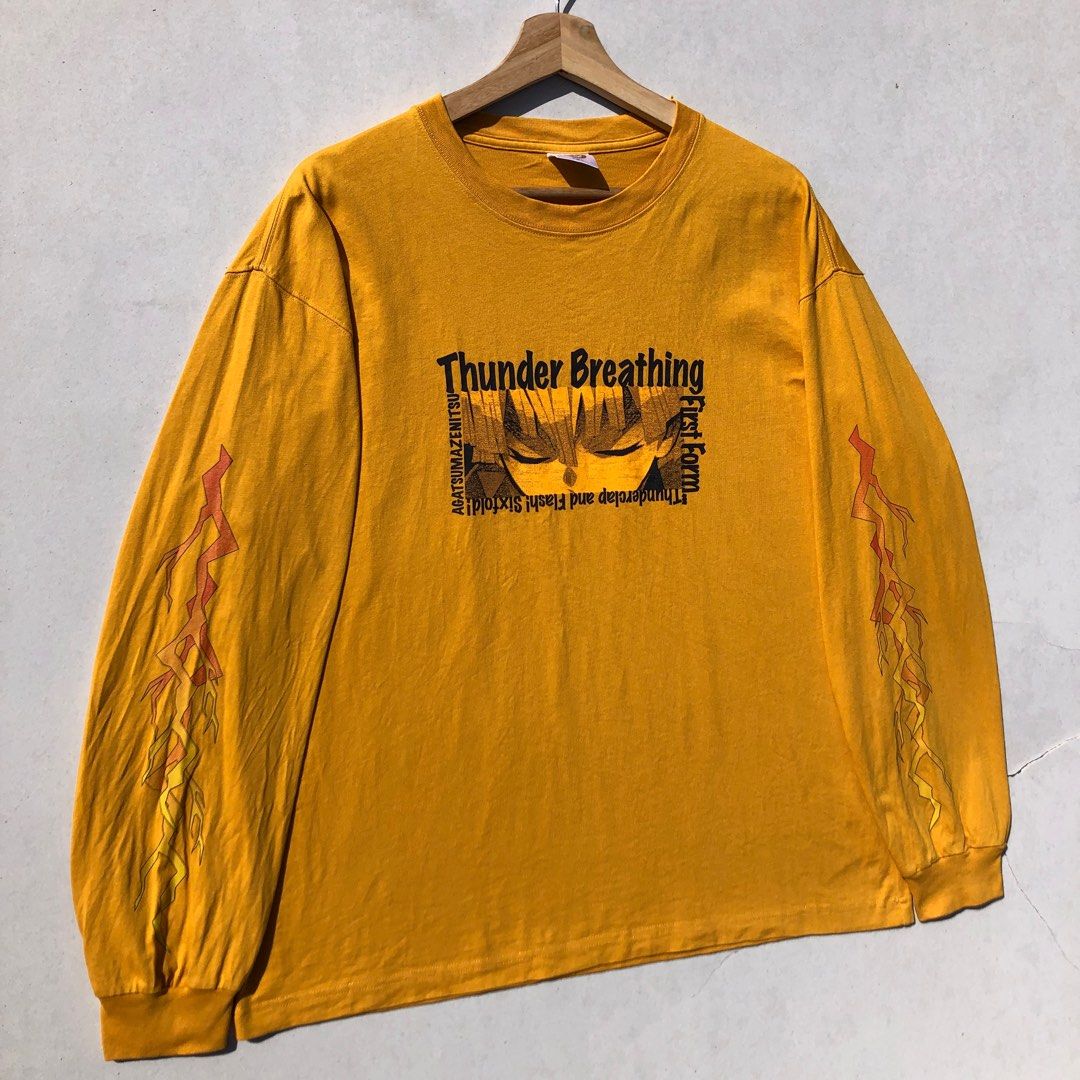 Demon slayer thunder breathing first form men s fashion tops sets