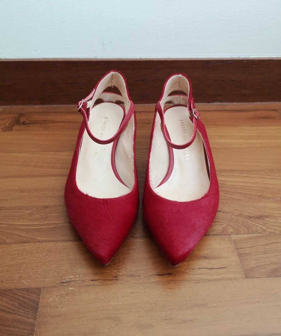 Red designer clearance heels