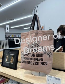 Christian Dior Tote Bag Designer Of Dreams Pink Cotton 37x38cm Tokyo  Limited