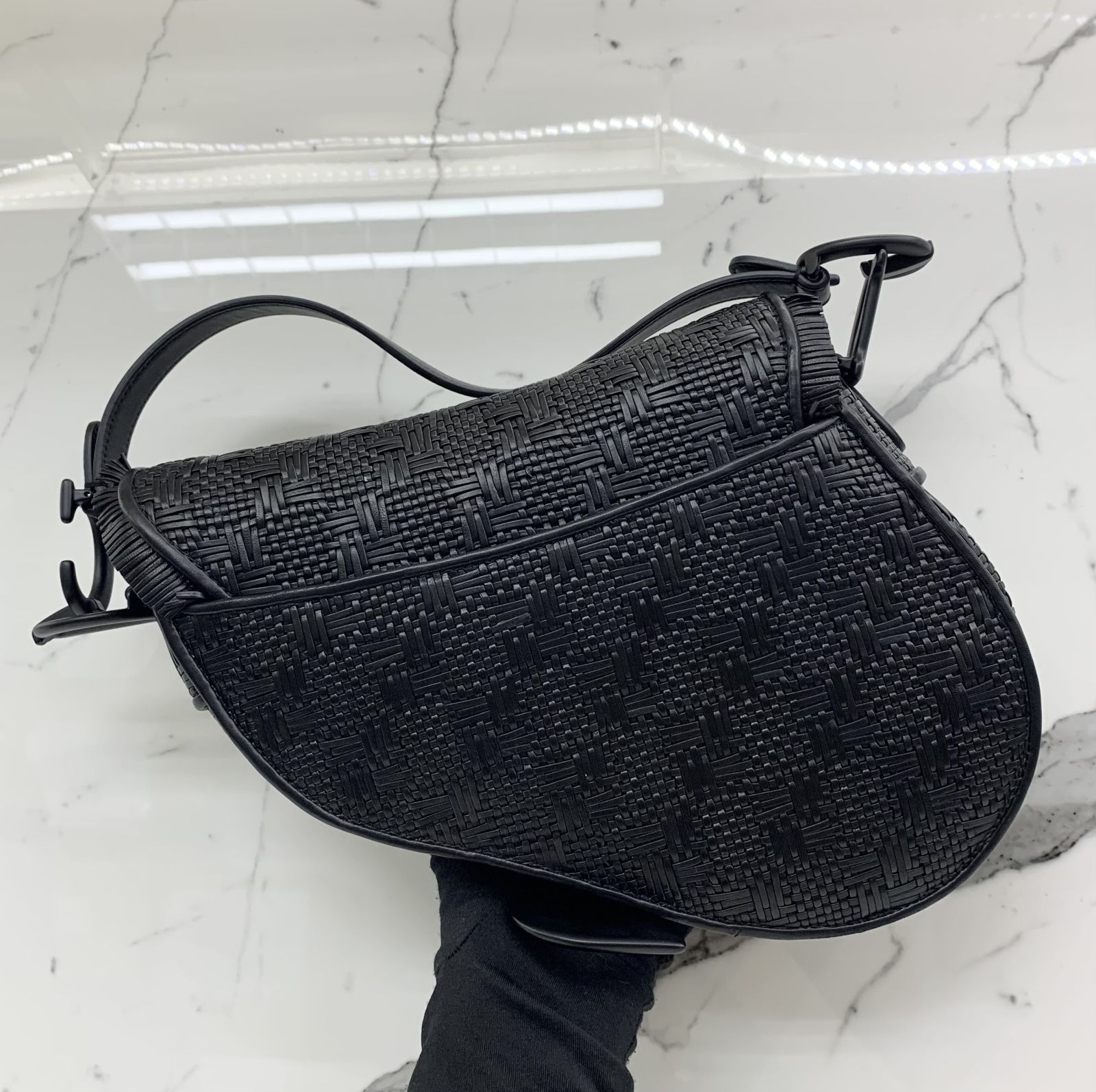 Christian dior woven best sale bag