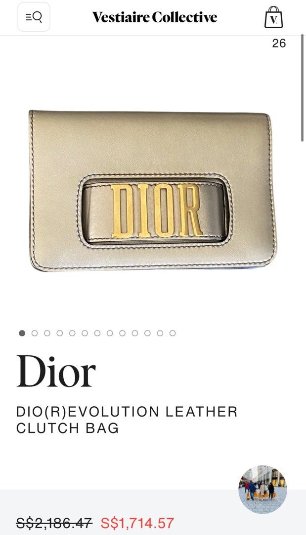 Christian Dior White Patent Leather Small Diorama Shoulder Bag  STYLISHTOP
