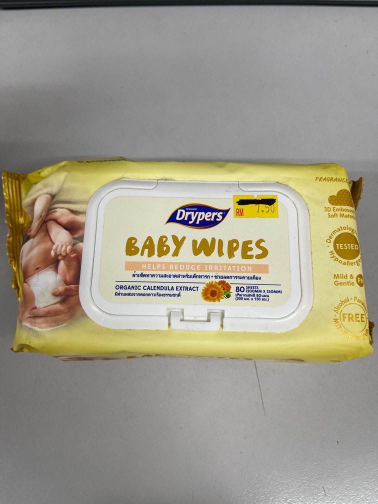 Drypers wet tissue discount