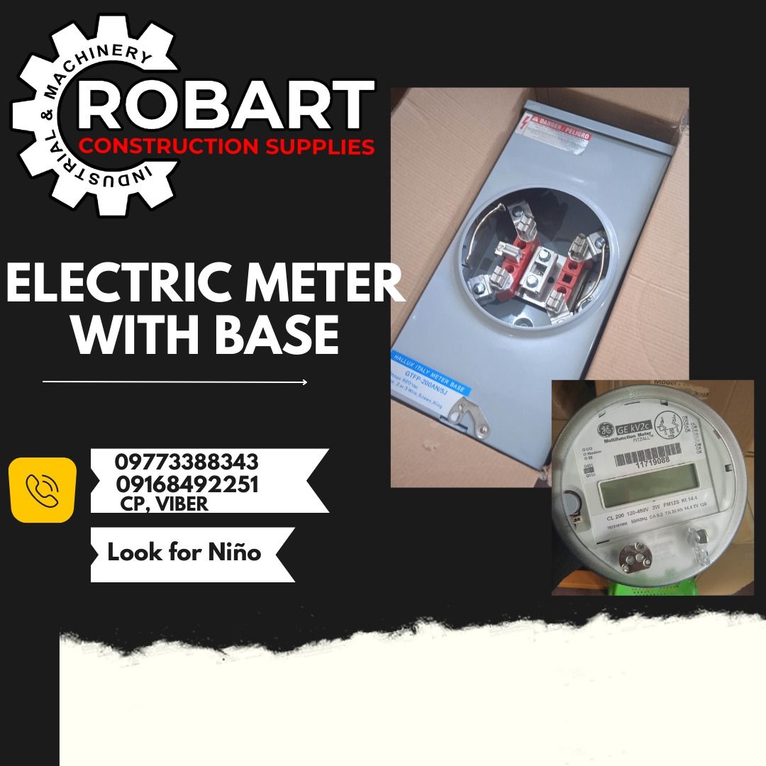 ELECTRIC METER WITH BASE, Commercial & Industrial, Construction Tools