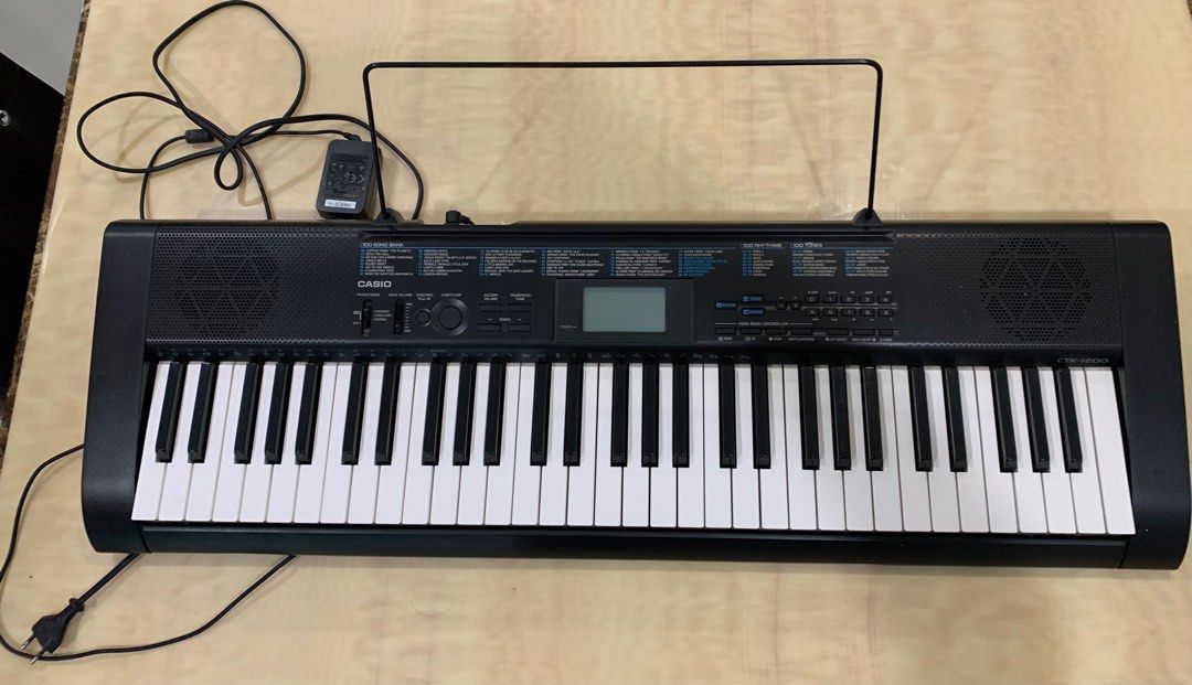 Electronic Keyboard CASIO CTK1200, Hobbies & Toys, Music & Media