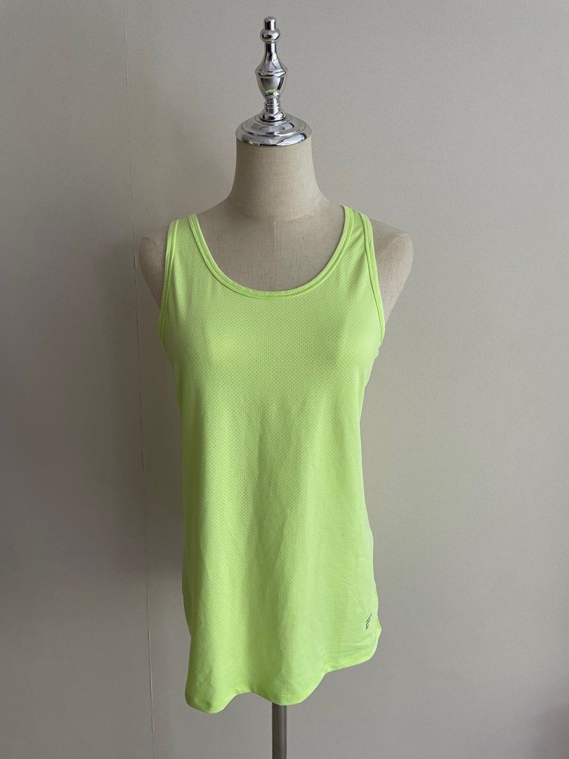 Neon yellow workout top on sale
