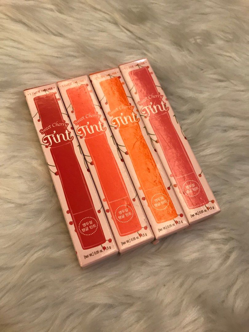 Etude House Sweet Cherry Tint (Category: Makeup) located in Quezon City. Submitted by currency27 (Listing ID 1221458693, Image 1). Description: 190 Each Shades available: #1 RD301 - sold #2 PK001 - sold #3 OR201 #4 PK002 - sold Authentic Store bought Brandnew/unused Complete with box Issue: I don’t remember when I bought it hence selling low RFS: raising funds, not into collecting make up anymore Pick up/checking of item is allowed in Xavierville