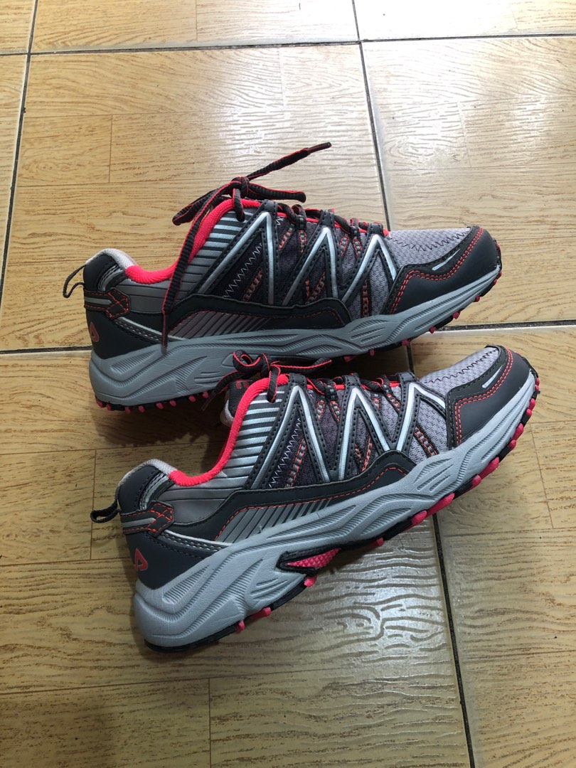 Fila Womens Headway 6 Trail Running Shoes Pink Gray 24.5 cm Women s Fashion Footwear Sneakers on Carousell