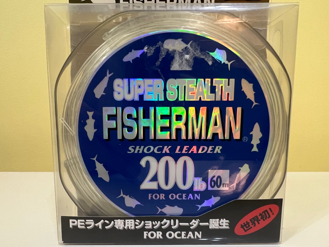 FISHERMAN Super Stealth Nylon Shock Leader, Sports Equipment, Fishing on  Carousell