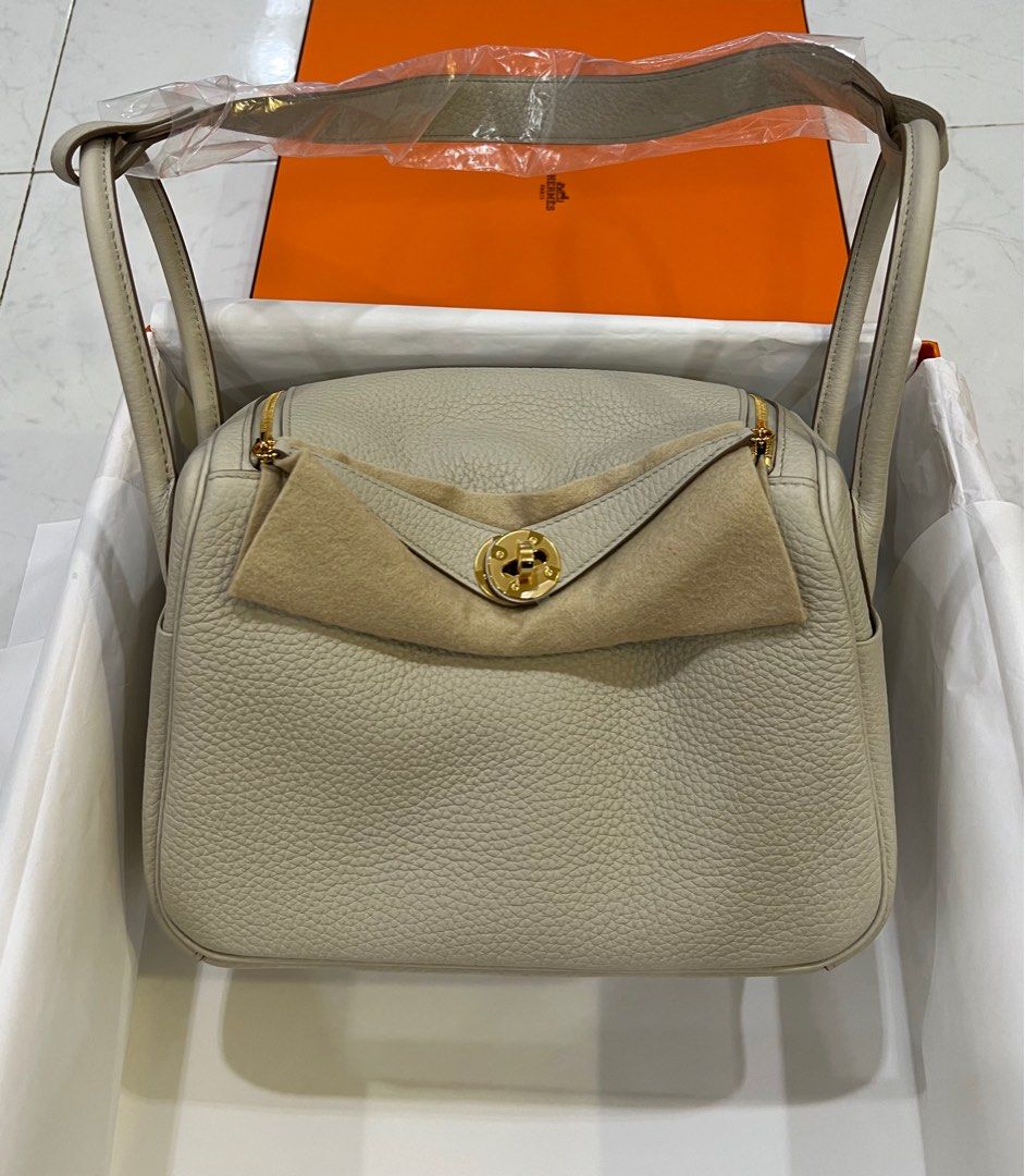 HERMES LINDY TOUCH MINI GRIS MEYER SWIFT,ALLIGATOR, Luxury, Bags & Wallets  on Carousell