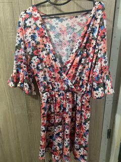 Floral romper stretchable