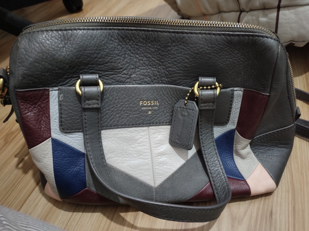 Fossil amanda satchel grey ORI preloved