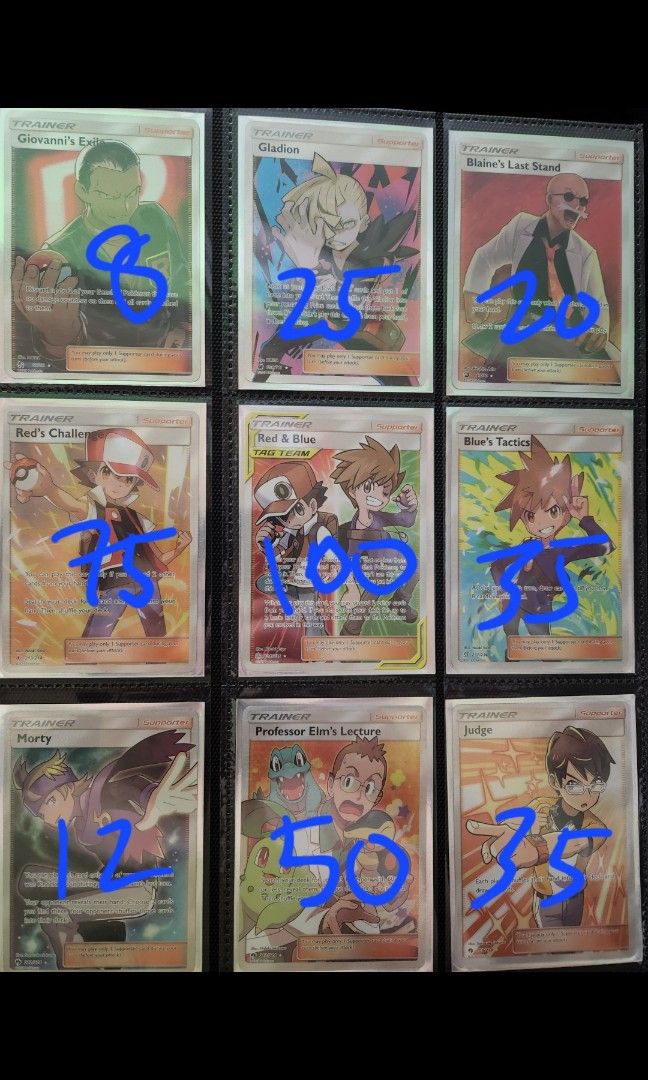 Full art trainer pokemon cards, Hobbies & Toys, Toys & Games on Carousell
