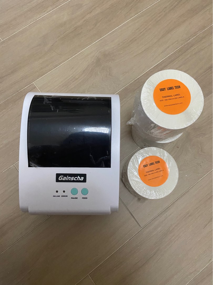 Gainscha THERMAL LABEL PRINTER *used*, Computers & Tech, Office