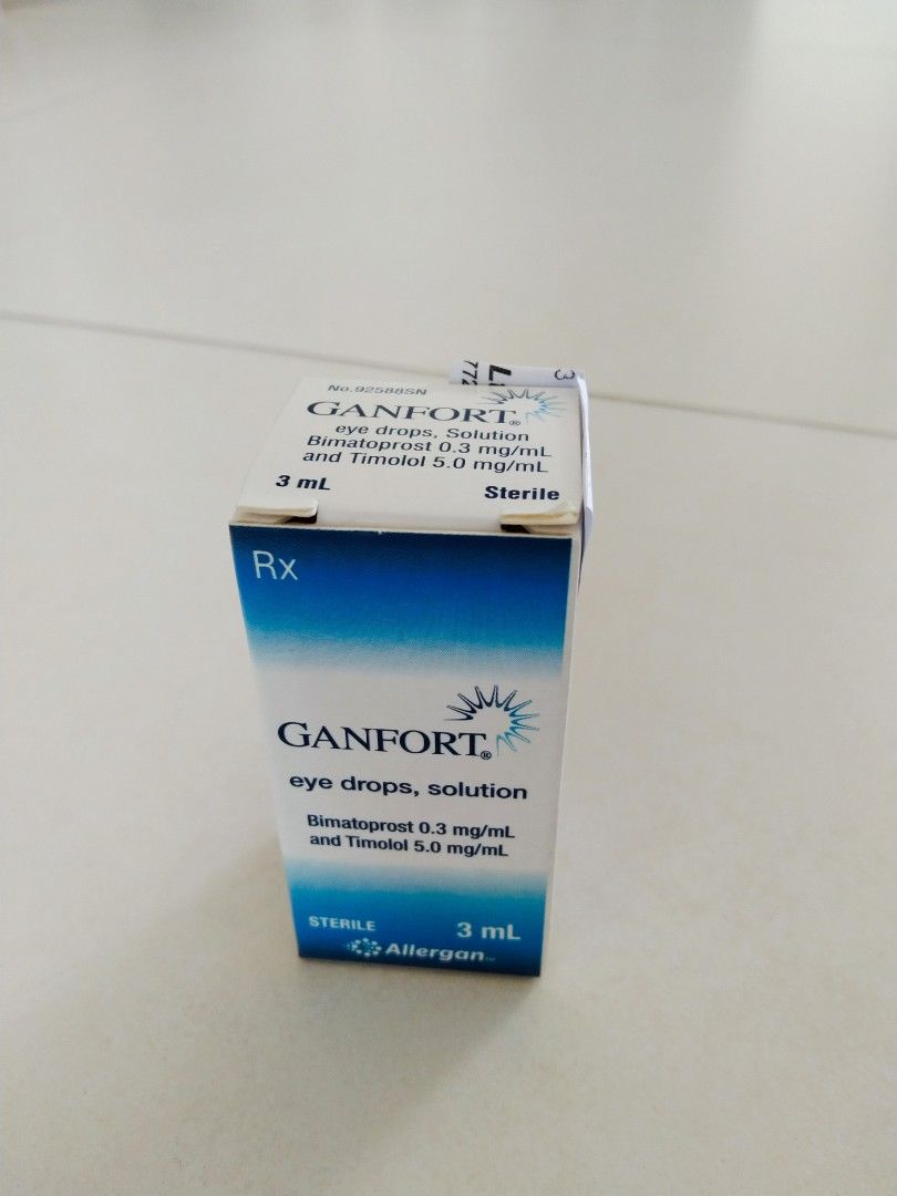Ganfort eye drops solution 3ml, Beauty & Personal Care, Vision Care on