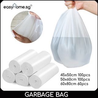 100pcs 1.2 Gallon Garbage Bags Biodegradable Ecological Trash Bags