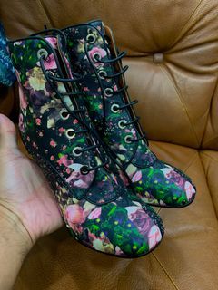 GIVENCHY FLORAL ANKLE BOOT