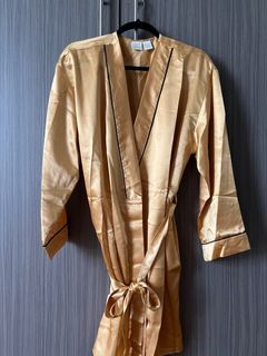 Gold bathrobe