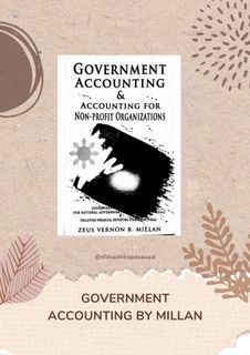 Government Accounting & Accounting for Non-Profit Organizations