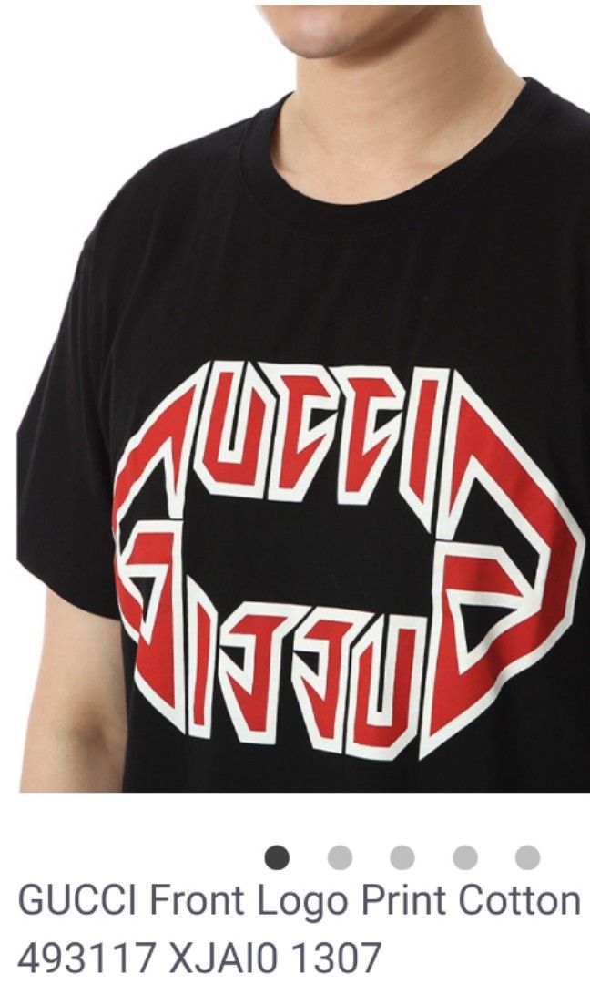Gucci Metal Logo Tee Fesyen Pria Pakaian Atasan di Carousell