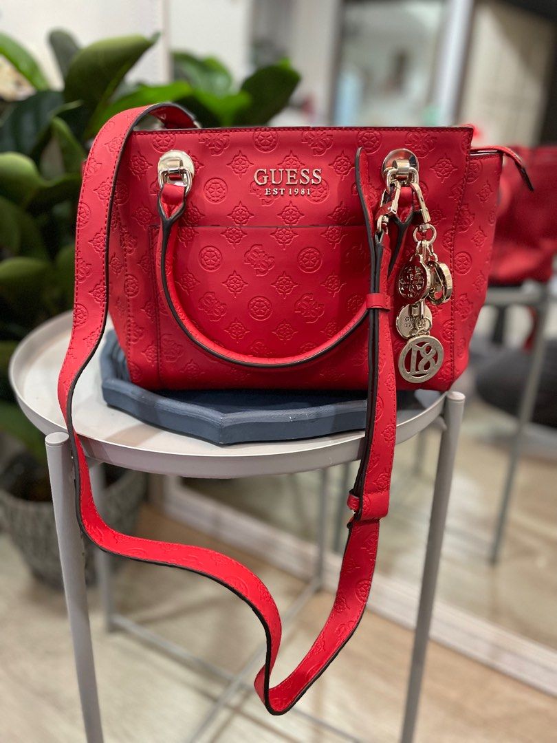 Guess bags red color cheap