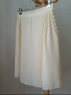 W27 Harrods double layer silk skirt with deep front pleats