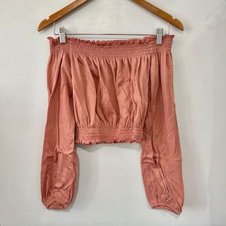 H&M Pink Offshoulder Top