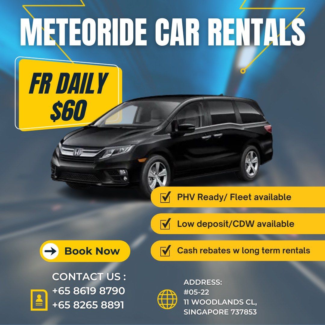 Honda Odyssey Rental Daily/Weekly/Monthly, Cars, Car Rental on Carousell