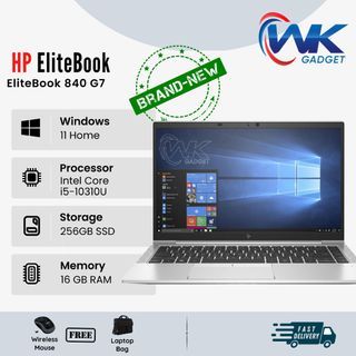 HP EliteBook 840 G7 14" - Full HD - 1920 x 1080 - Core i5-10310U Quad-Core (4 Core) 1.70 GHz - 16 GB Ram - 256 GB SSD - Windows 10 Pro - Intel UHD