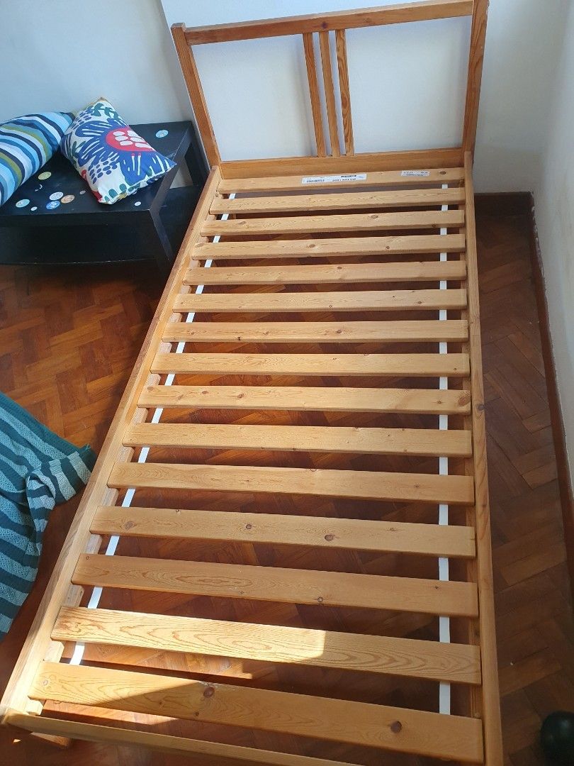 Ikea Bed Frame single bed, Furniture & Home Living, Furniture, Bed