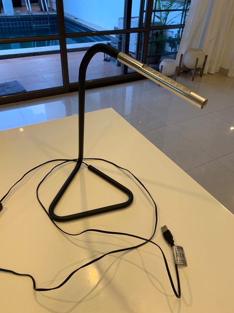 IKEA Desk lamp black color, Furniture & Home Living, Lighting & Fans