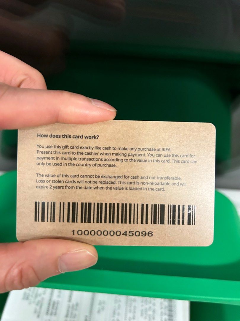 IKEA Gift Card 55 Value, Tickets & Vouchers, Store Credits on Carousell