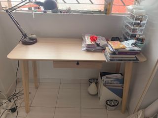 Ikea Lisabo Desk / Table, Ash Veneer