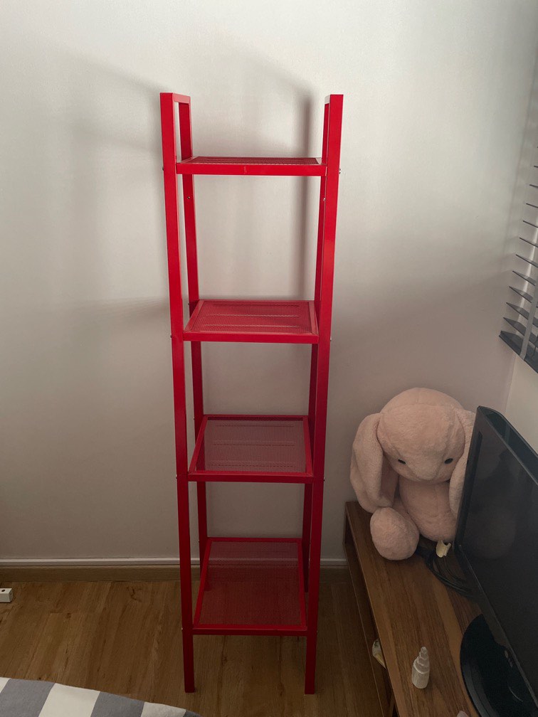 IKEA Shelf Lerberg red 35*148, Furniture & Home Living, Furniture
