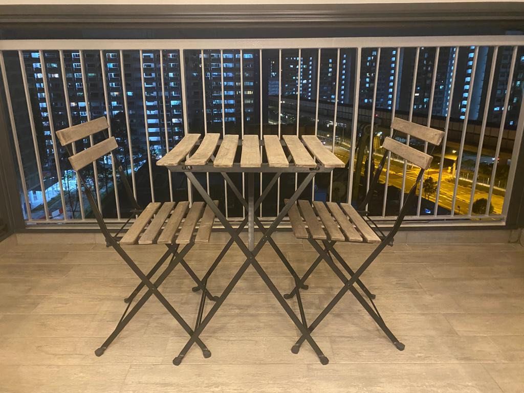 Ikea Tarno Outdoor Set 1 Table and 2 Chairs, Furniture & Home Living