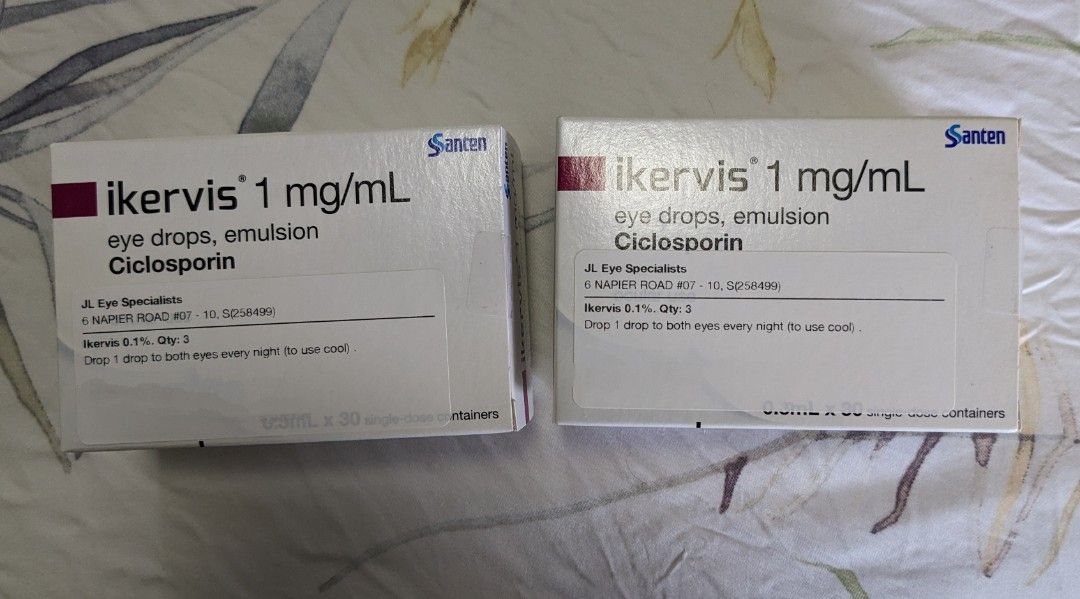 Ikervis 1mg/ml eye drop, Beauty & Personal Care, Vision Care on Carousell
