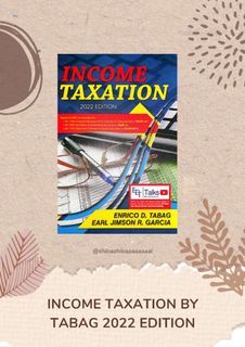 Income Taxation 2022 ed