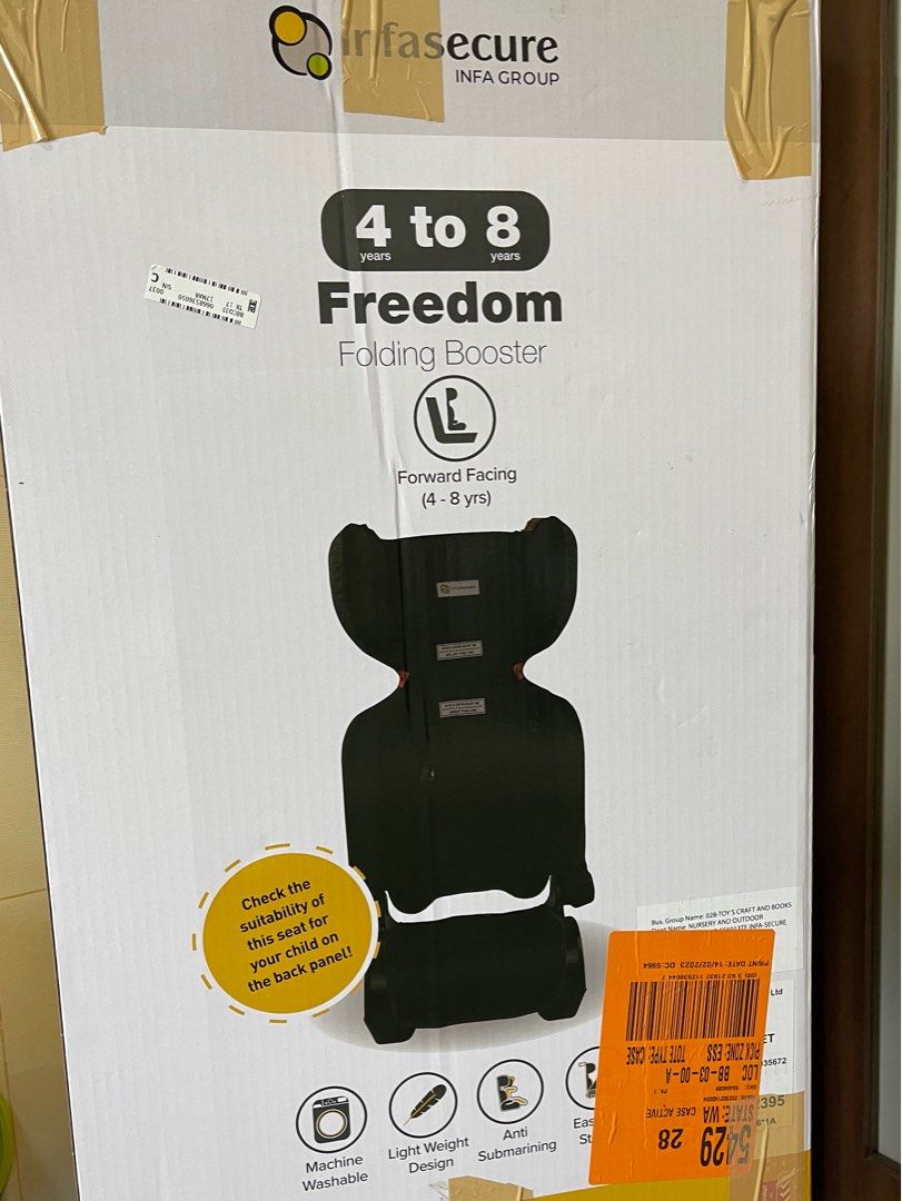 Infasecure foldable booster seat for 4 8years old Babies Kids