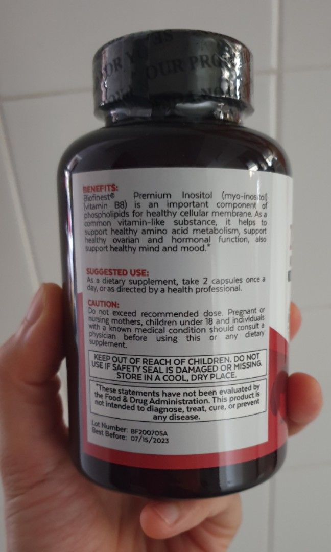 Inositol (Vitamin B8 Women PCOS Hormonal), Health & Nutrition, Health