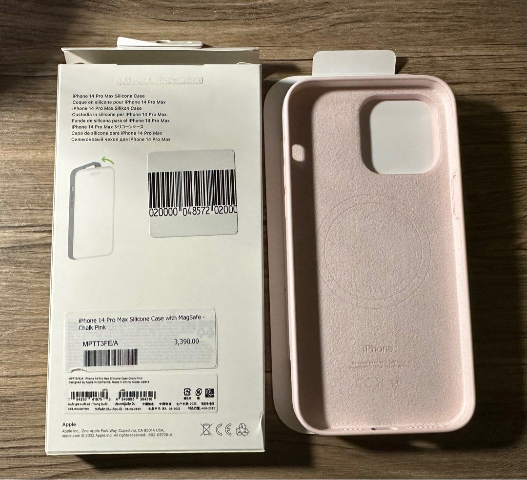 Apple - iPhone 13 Pro Silicone Case with MagSafe - Chalk Pink