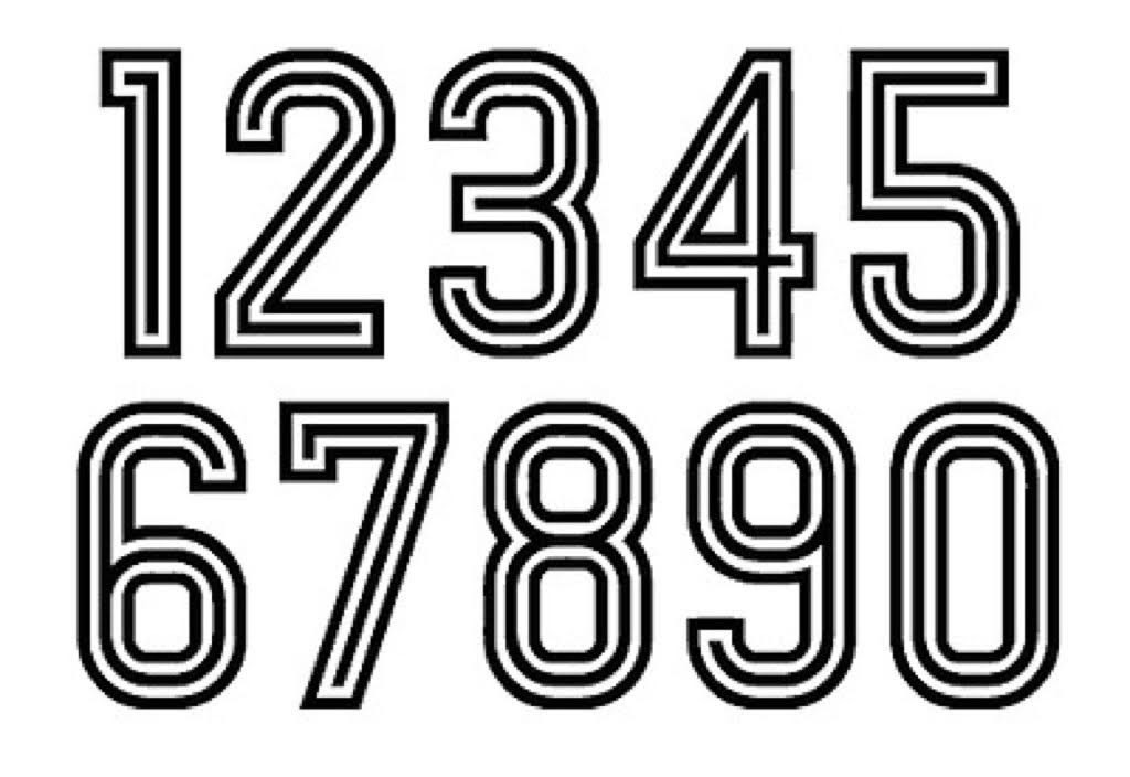 IRON ON NUMBERS HEAT TRANSFER VINYL, Hobbies & Toys, Music & Media