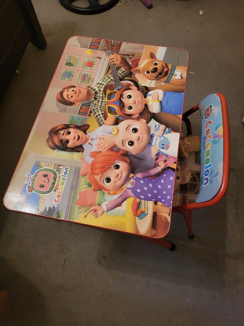 Kids Table and Chair Cocomelon on Carousell