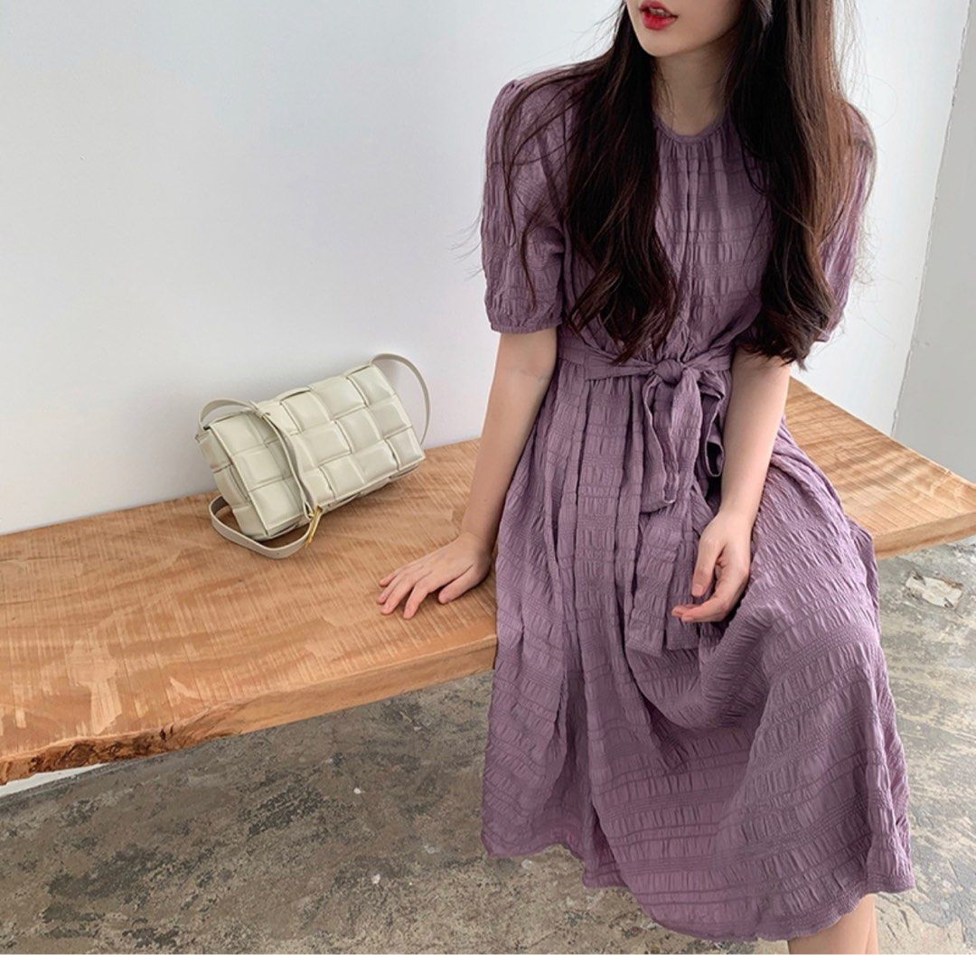 Cute Dress Women Polka Dots Korean Style Long Sleeves Casual Simple Fashion  Lady  eBay