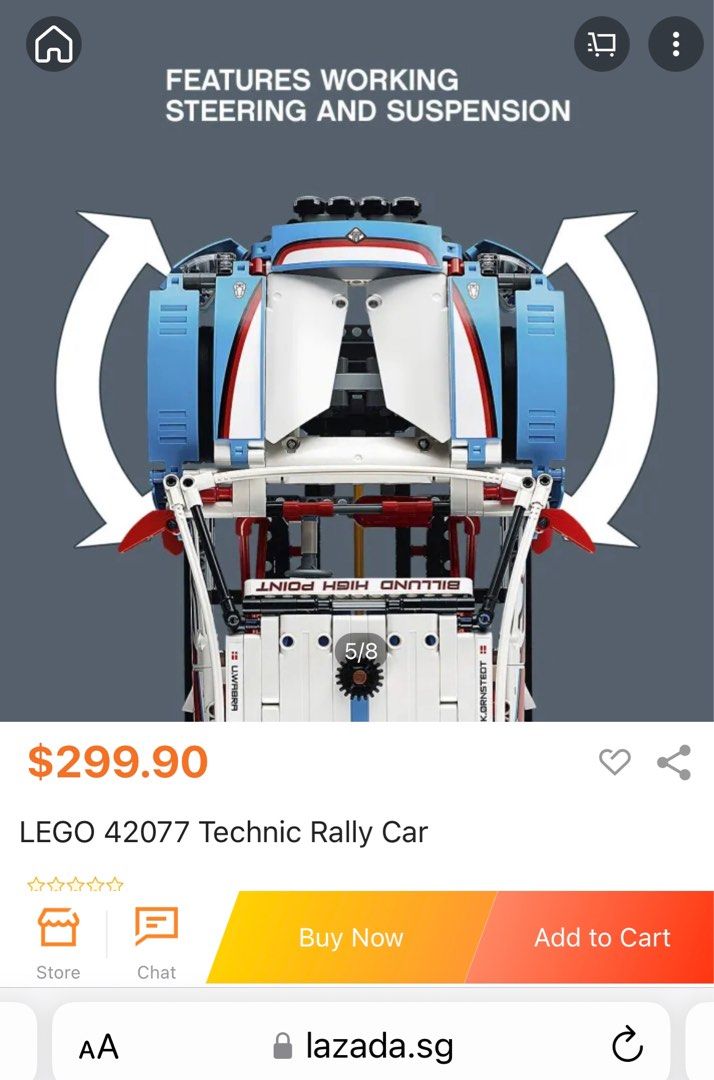 Lego Technic Rally Car Hobbies Toys Toys Games on Carousell