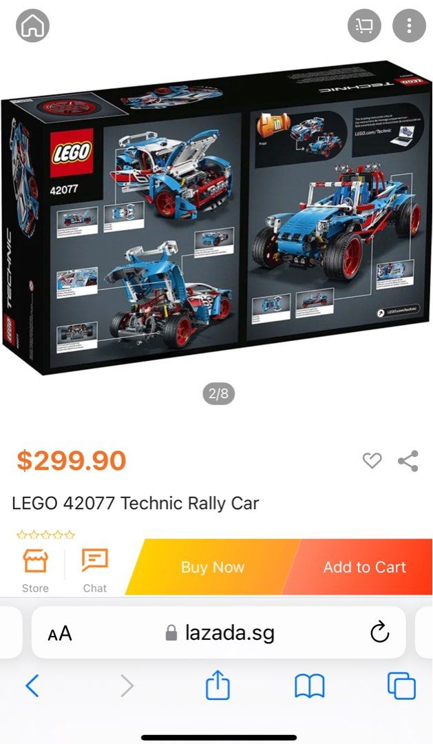 Lego Technic Rally Car Hobbies Toys Toys Games on Carousell